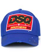 Dsquared2 Brothers Baseball Cap, Men's, Blue, Cotton