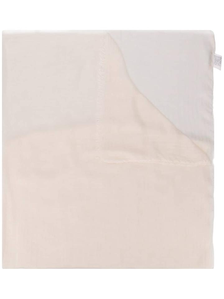 Faliero Sarti Plain Scarf - White