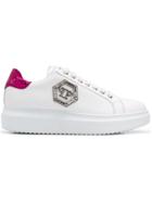 Philipp Plein Low Top Trainers - White