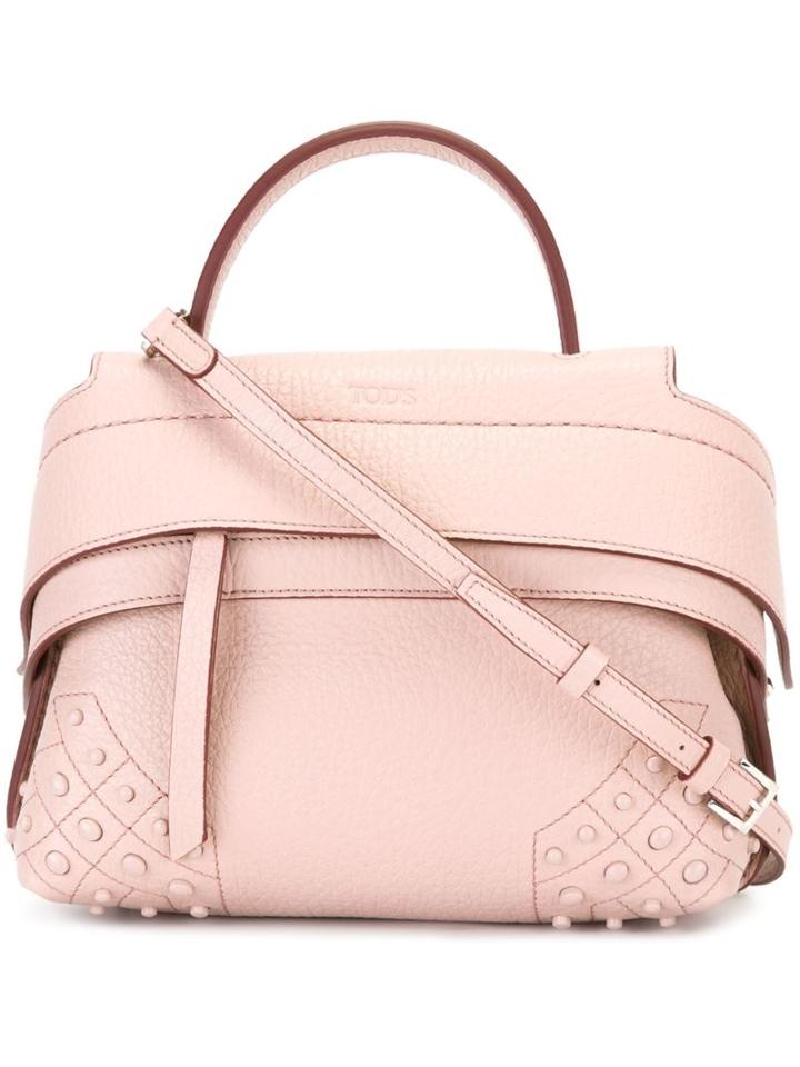 Tod's Medium 'wave' Tote, Women's, Pink/purple, Leather