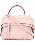 Tod's Medium 'wave' Tote, Women's, Pink/purple, Leather