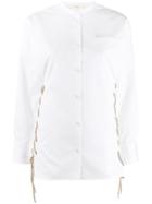 Ports 1961 Lace-up Detail Shirt - White