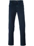 Brioni Classic Fit Jeans, Men's, Size: 38, Blue, Cotton/spandex/elastane