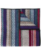 Missoni Striped Knit Scarf, Men's, Nylon/camel Hair/wool/alpaca
