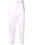 Neil Barrett Classic Tailored Chinos - White