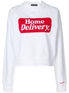 Dsquared2 Home Delivery Print Sweatshirt - White