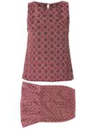 Chanel Pre-owned Geometric Print Two-piece Set - Purple