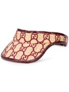 Gucci Gg Snakeskin Visor - Brown