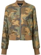 Amiri - Camouflage Print Bomber Jacket - Women - Cotton - L, Women's, Green, Cotton