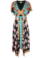 Temperley London Colour-block Midi Dress - Black