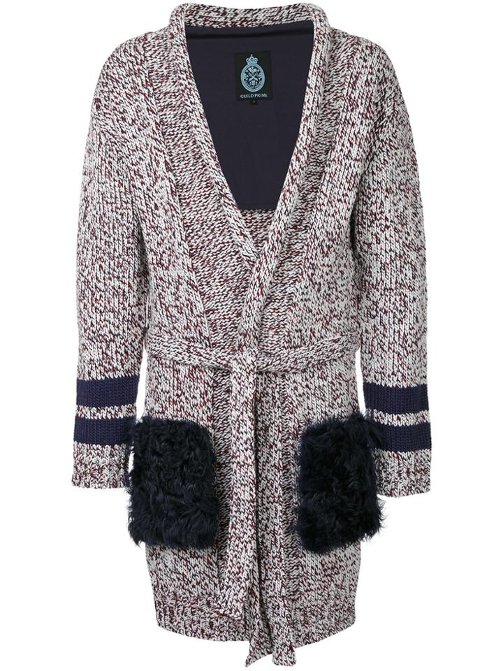 Guild Prime Flecked Cardi-coat - Multicolour