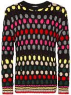 Koché Spot Pattern Crochet Jumper - Black
