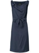 Vivienne Westwood Ruched Bow Dress - Blue