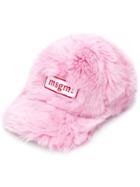 Msgm Furry Cap - Pink & Purple
