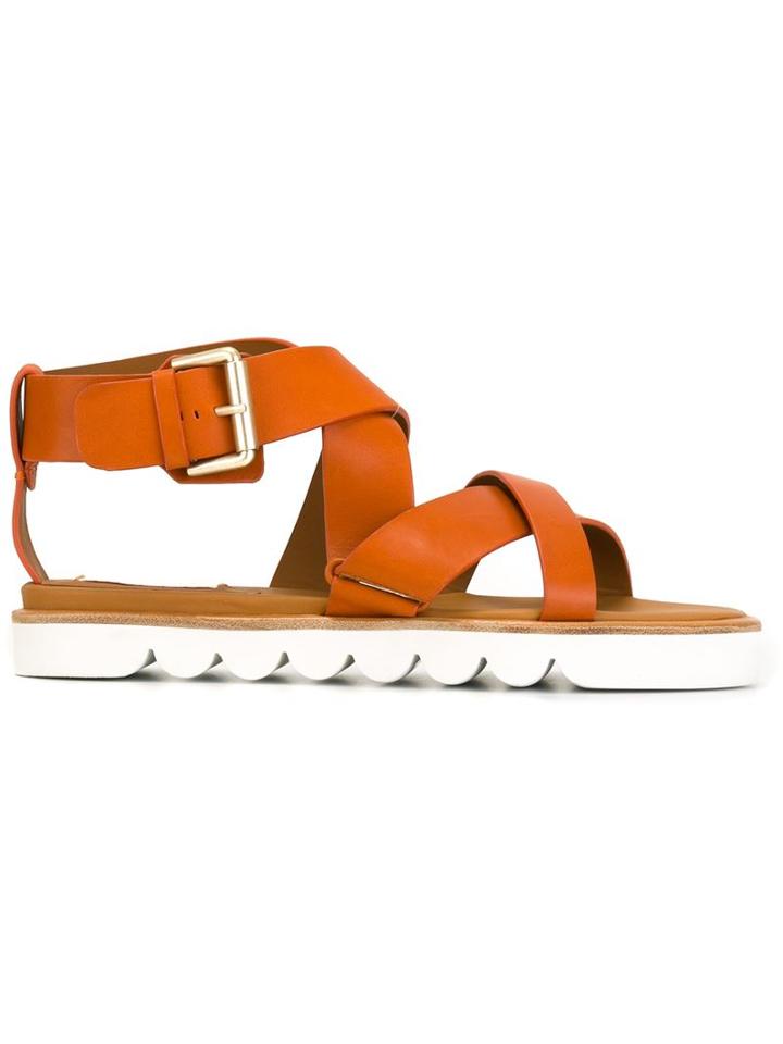 See By Chloé Vegas Sandals, Women's, Size: 41, Brown, Rubber/leather