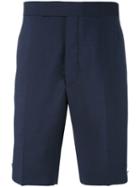 Thom Browne - Button Detail Tailored Shorts - Men - Cotton - 0, Blue, Cotton