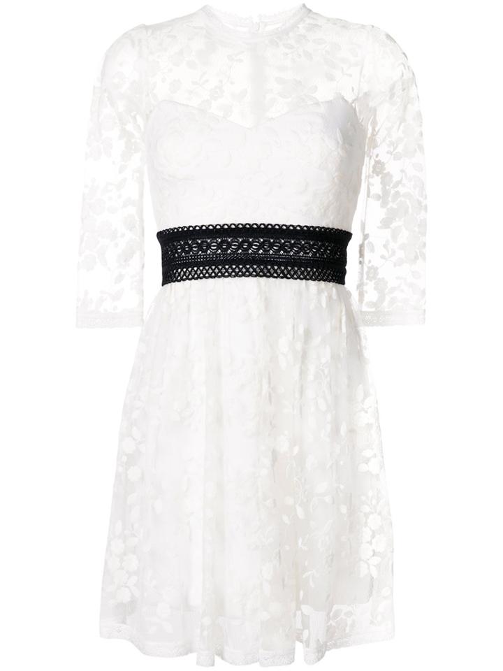Three Floor Weiss Empire Dress - White