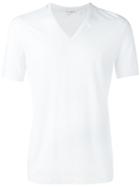 V-neck T-shirt, Men's, Size: 3, White, Cotton/modal/spandex/elastane, Dolce & Gabbana Underwear