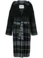 Ava Adore Faded Checked Coat - Multicolour