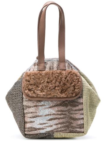 Carmina Campus Mini Bucket Bag - Metallic