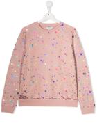 Stella Mccartney Kids Teen Speckled Print Sweatshirt - Pink