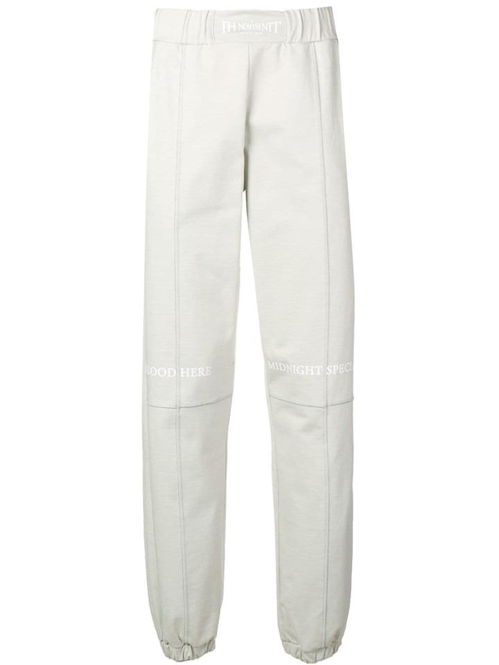 Ih Nom Uh Nit Light Grey Graphic Track Pants