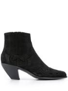 Golden Goose Western Style Boots - Black