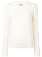 Burberry Basic Fitted Jumper - White