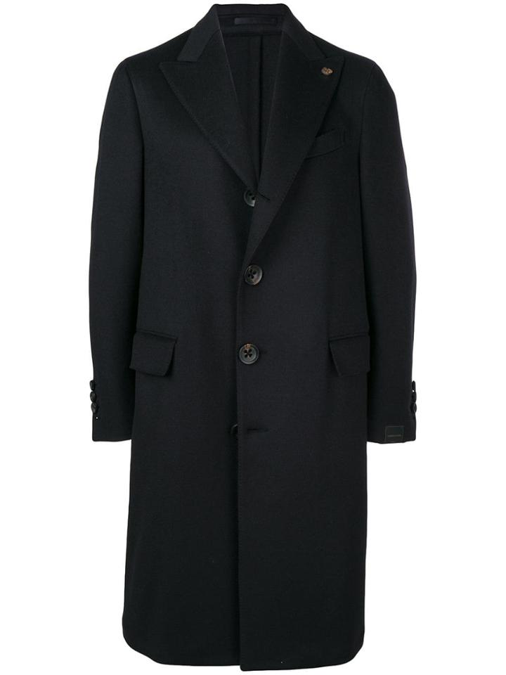 Gabriele Pasini Tailored Midi Coat - Blue
