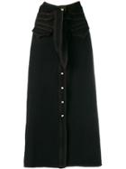 Nanushka Alma Denim Skirt - Black