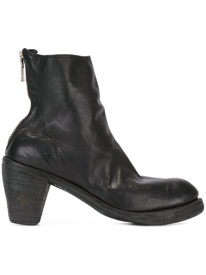 Guidi Back Zip High Heel Boots