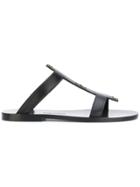 Tom Ford Stud Detail Sandals - Black