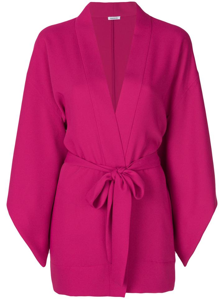 P.a.r.o.s.h. Belted Kimono Jacket - Pink & Purple