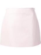 Courrèges Mini Straight Skirt, Women's, Size: 38, Pink/purple, Cupro/cotton/polyurethane
