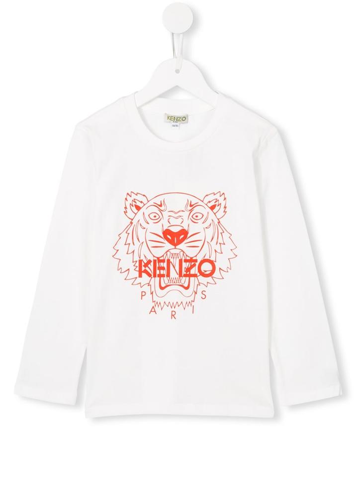 Kenzo Kids 'tiger' T-shirt, Boy's, Size: 6 Yrs, White