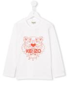 Kenzo Kids 'tiger' T-shirt, Boy's, Size: 6 Yrs, White
