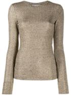 Dondup Fitted Ribbed Top - Neutrals