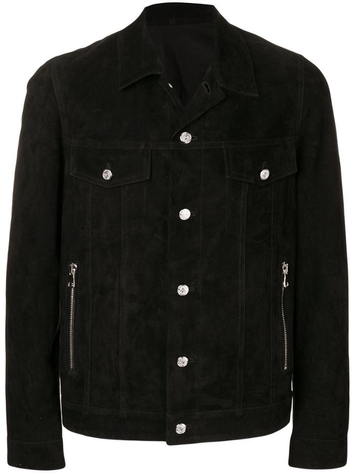 Balmain Embroidered Logo Jacket - Black