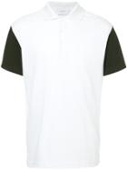 Ports V Contrast Sleeve Polo Shirt - White