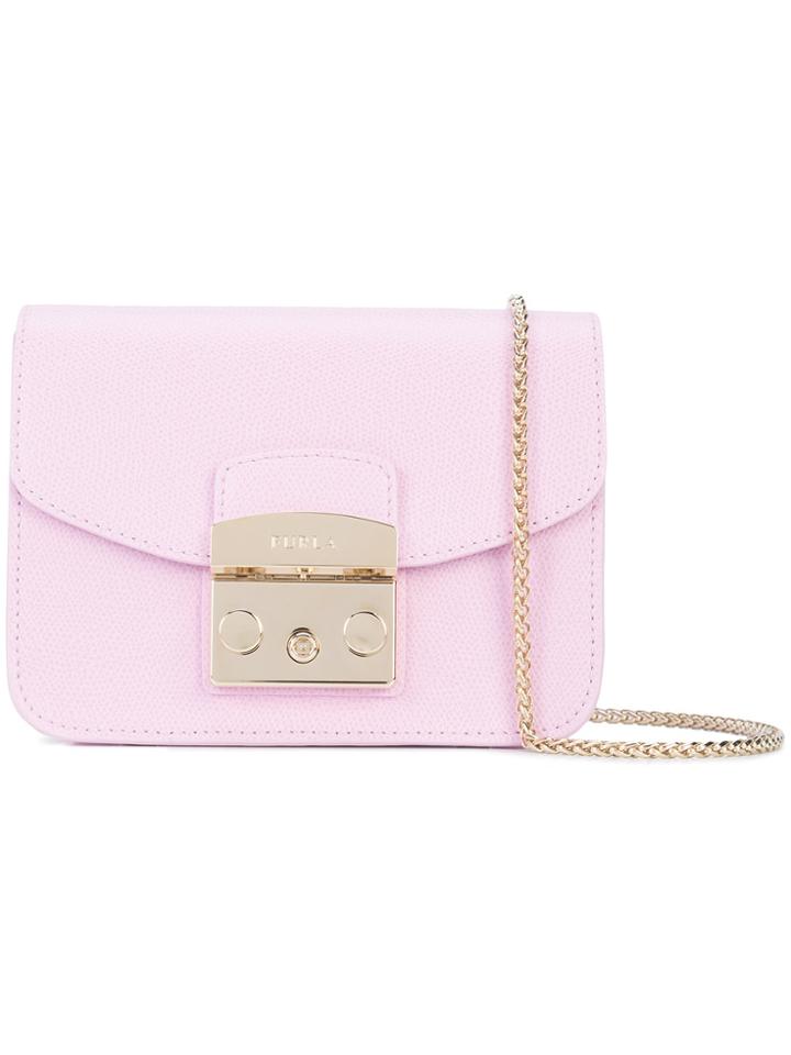 Furla Mini Flap Shoulder Bag - Pink & Purple