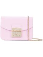 Furla Mini Flap Shoulder Bag - Pink & Purple