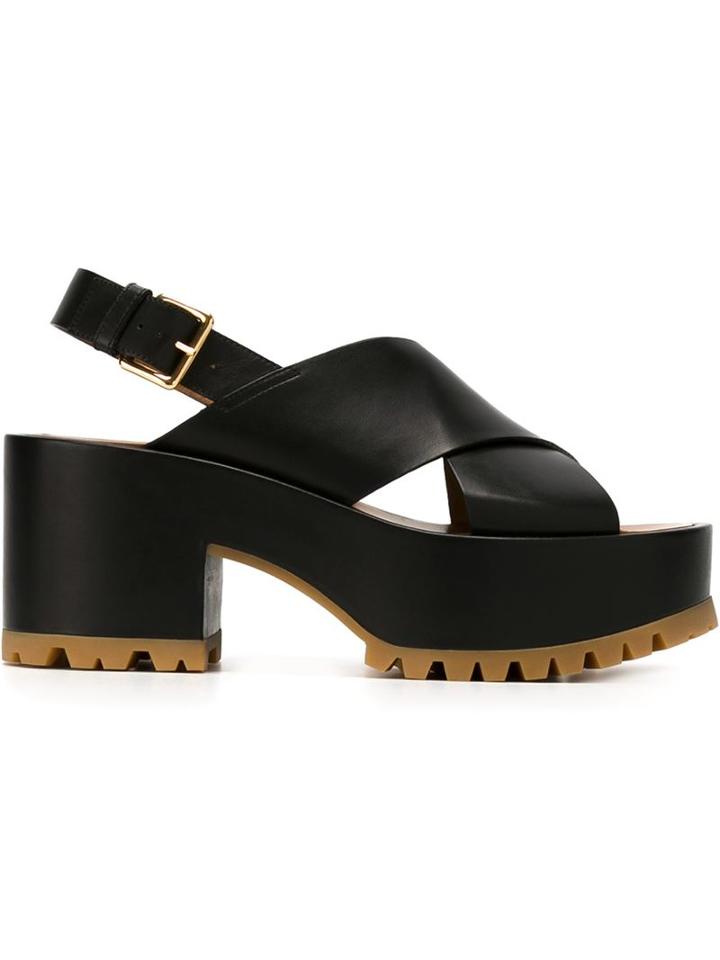 Marni Crossover Strap Sandals