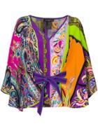 Etro Mixed Print Belted Blouse - Multicolour