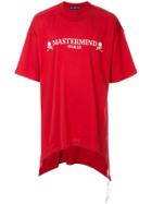 Mastermind Japan Asymmetric Logo Print T-shirt - Red