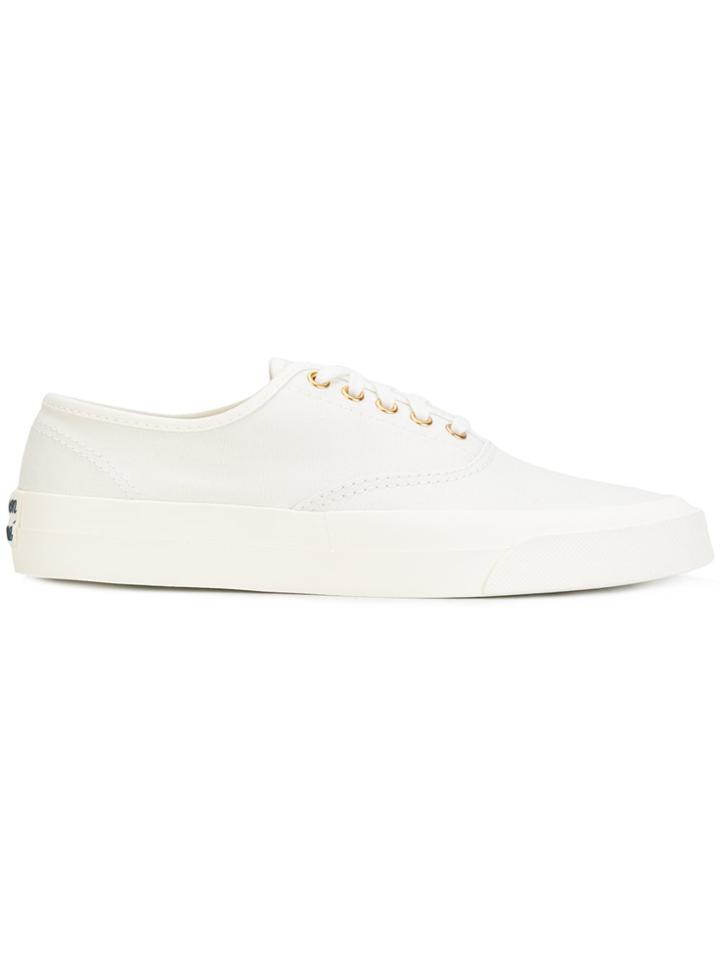 Maison Kitsuné Canvas Sneakers - White
