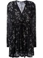Just Cavalli Eagle Print Dress, Women's, Size: 38, Black, Viscose/polyester