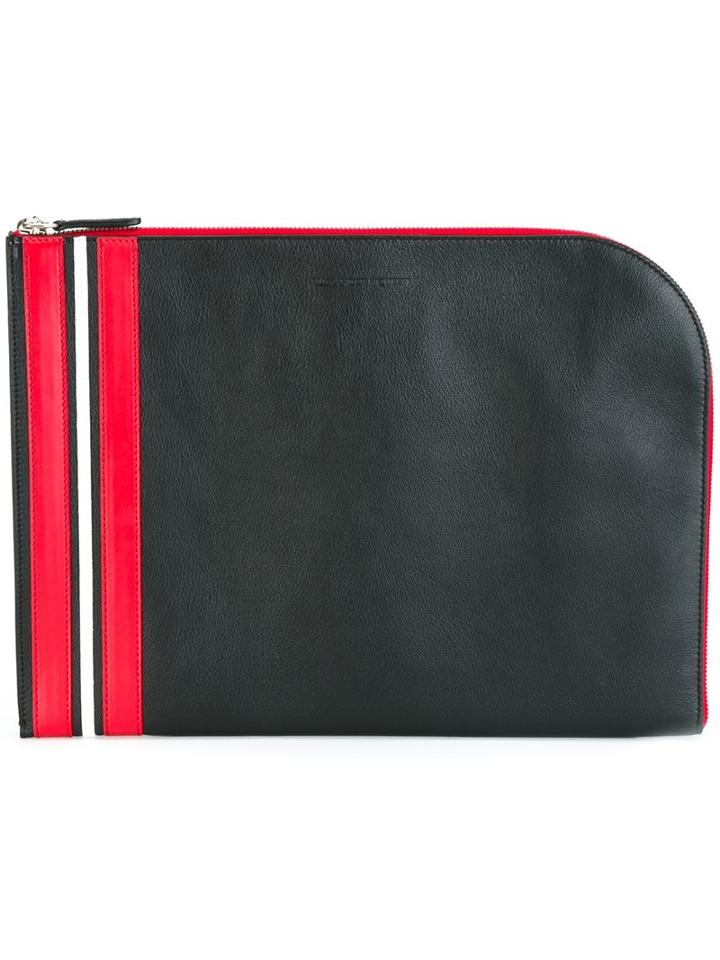 Alexander Mcqueen Striped Clutch