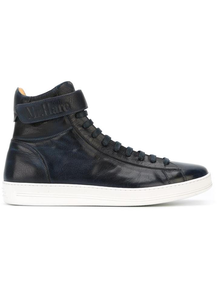 Mr. Hare Stang Hi-top Sneakers, Men's, Size: 6, Blue, Buffalo Leather/rubber