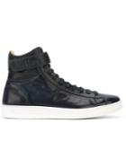 Mr. Hare Stang Hi-top Sneakers, Men's, Size: 6, Blue, Buffalo Leather/rubber