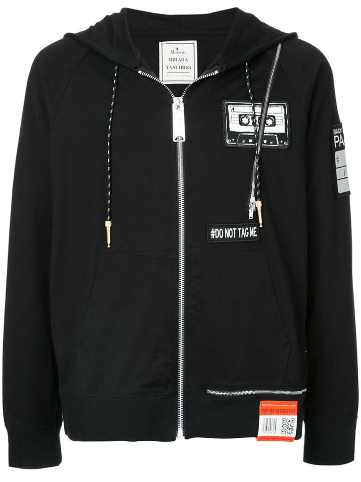 Maison Mihara Yasuhiro Hooded Patch Jacket - Black